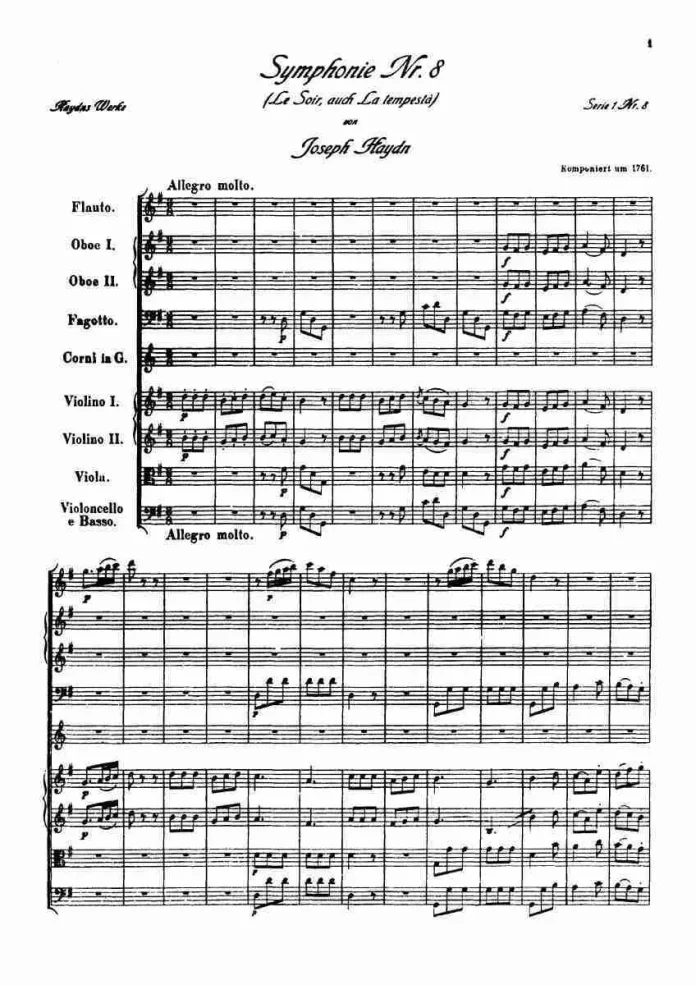 8 “Le Soir” Của Joseph Haydn