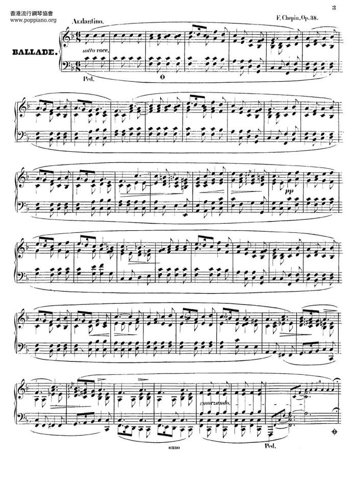 Ballade No.2 Op.38 Của Chopin