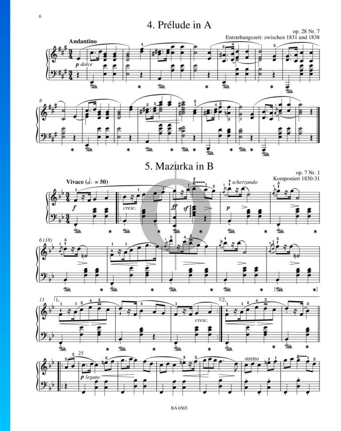 Mazurka Op.7 No.1 Của Chopin