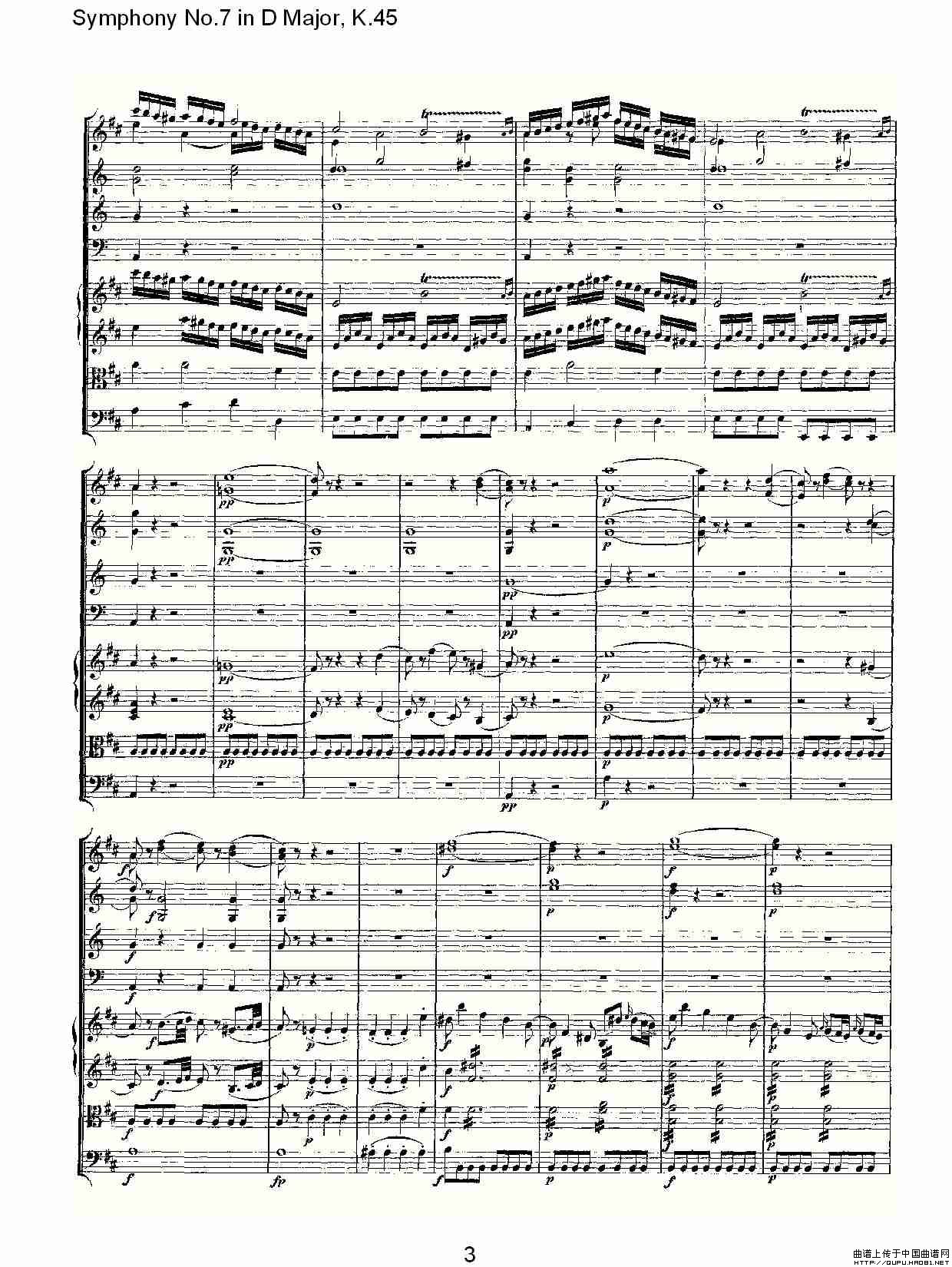 Symphony No. 7 In D Major, K.45 Của Mozart