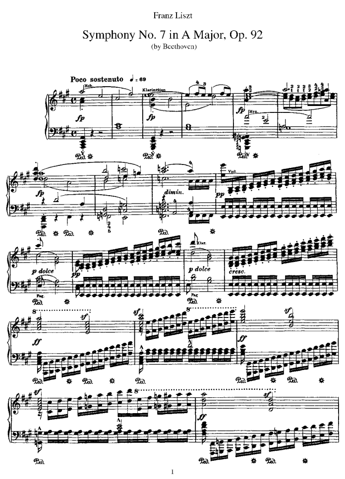 Symphony No. 7 Op. 92 Của Beethoven