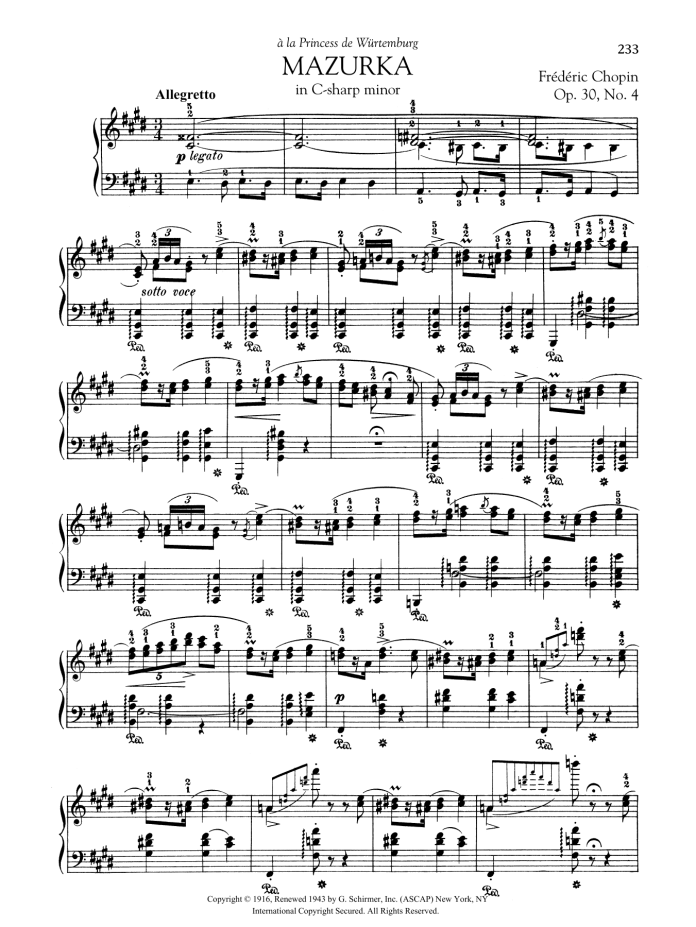 Mazurka Op.30 No.4 Của Chopin